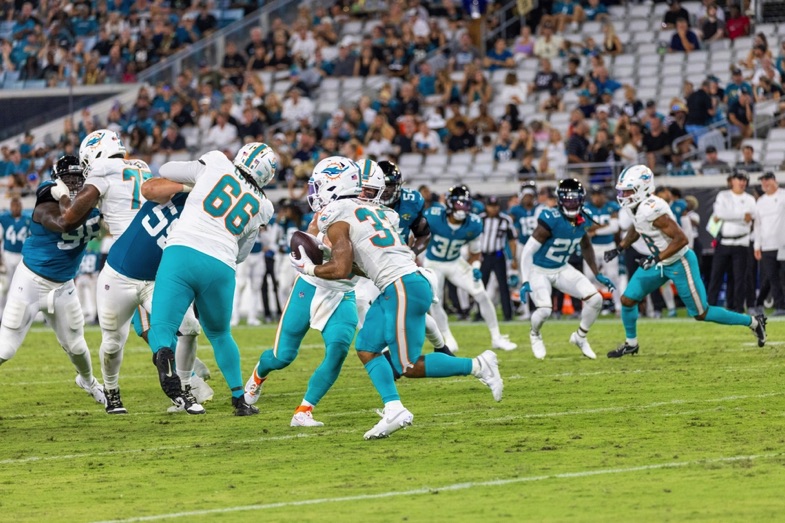Miami Dolphins in action