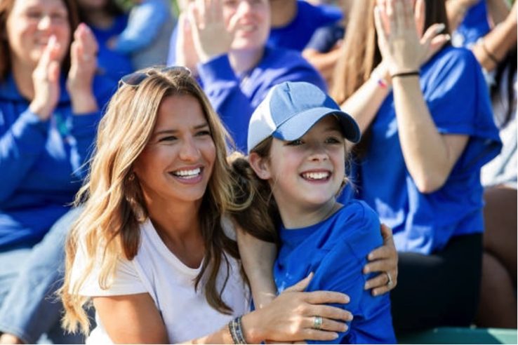 Football fans in crowd