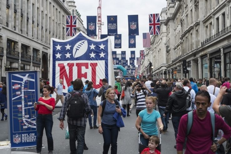 NFL party on Regent Street in London