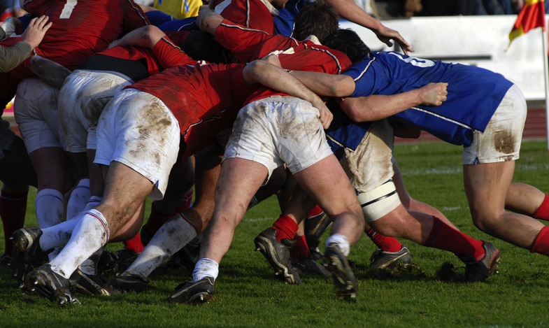 Rugby scrum
