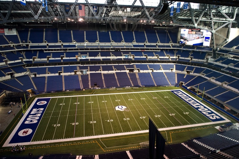 Lucas Oil Stadium, home of the Colts