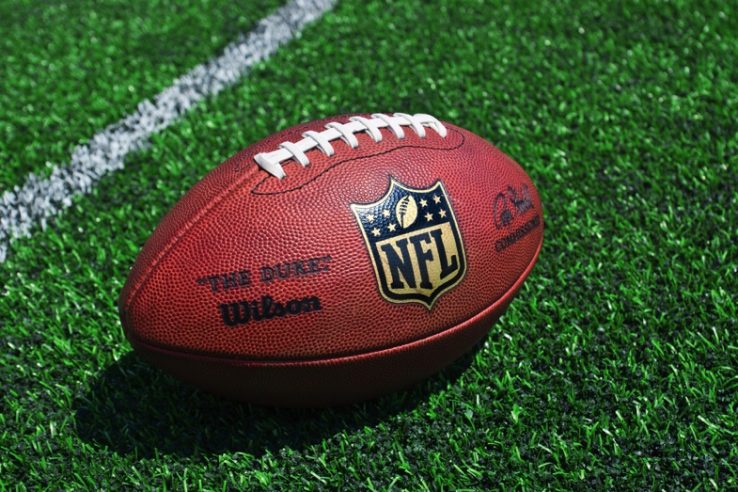 NFL football on field