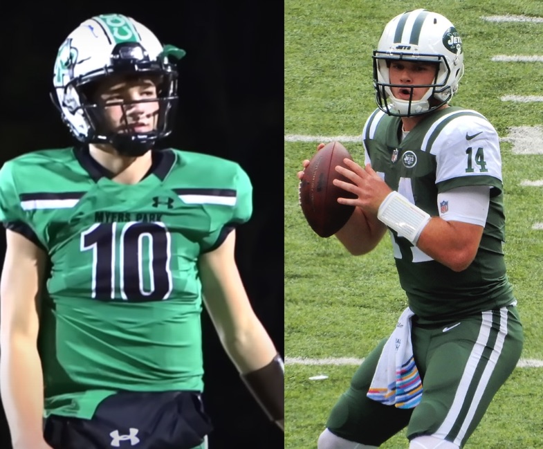 Drake Maye and Sam Darnold