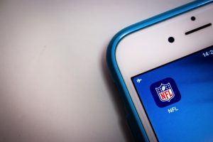 NFL logo on mobile phone