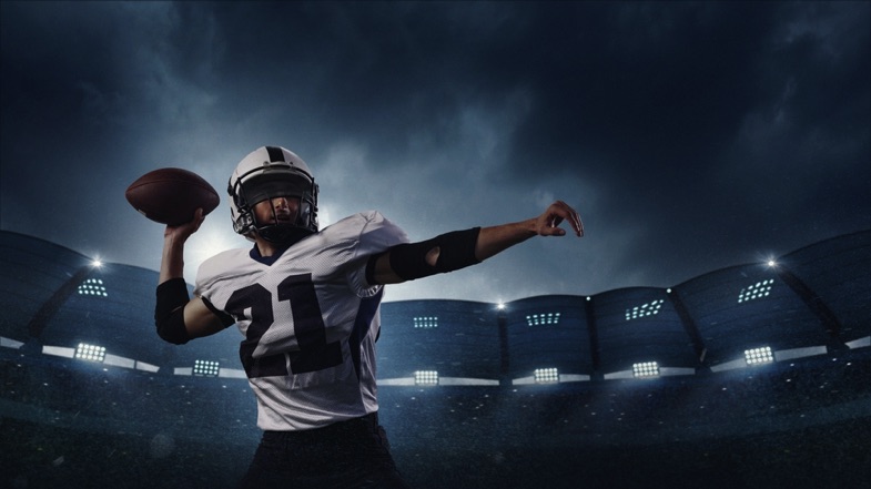 Player throwing ball